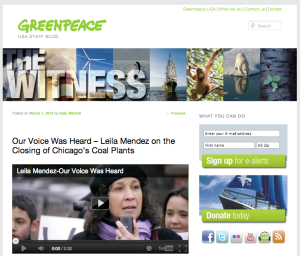 Greenpeace blog