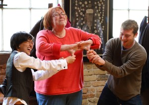 Good laughs at improv practice